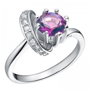 Годежни пръстени за жени аметист кубични циркониеви пръстени рубинови пръстени обещават пръстени